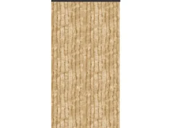 Arsvita Flauschvorhang Flauschgardine Vorhang 90 cm x 200 cm Unistreifen Beige