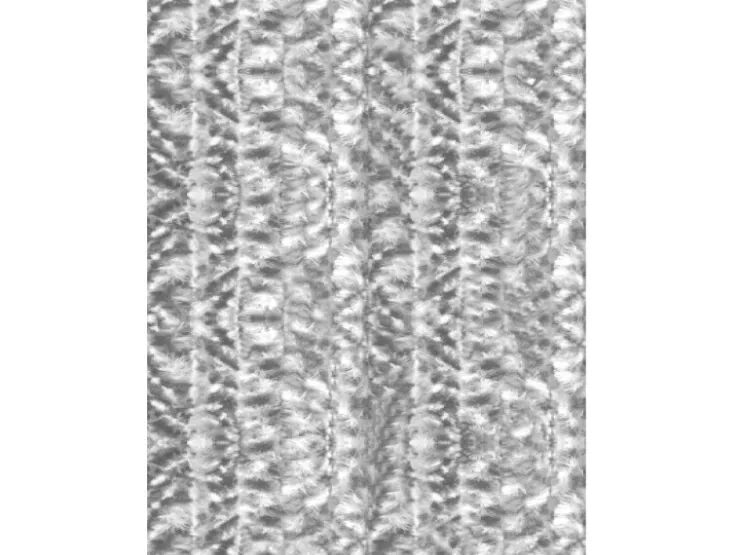 Arsvita Flauschvorhang Flauschgardine Vorhang 90 cm x 200 cm Meliert Hellgrau Weiß* Türvorhänge
