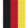 Arsvita Flauschvorhang Flauschgardine Vorhang 90 cm x 200 cm Unistreifen Schwarz Rot Gelb* Türvorhänge