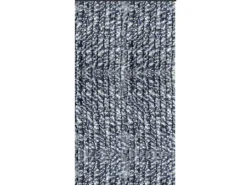 Arsvita Flauschvorhang Flauschgardine Vorhang 100 cm x 200 cm Meliert Blau Weiß Silber