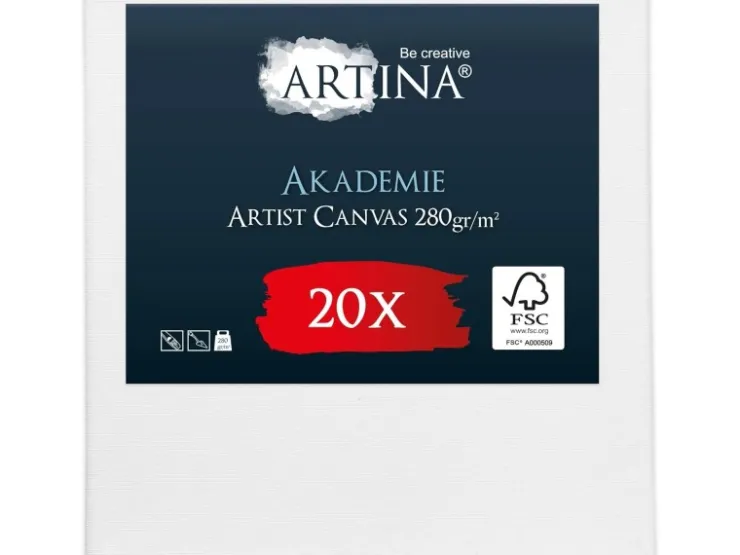 Artina Akademie Keilrahmen 20x20cm FSC 20tlg* Künstlerzubehör