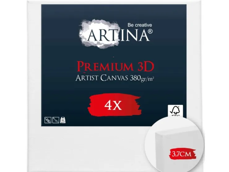 Artina Premium 3D Keilrahmen 90x90cm FSC 4tlg