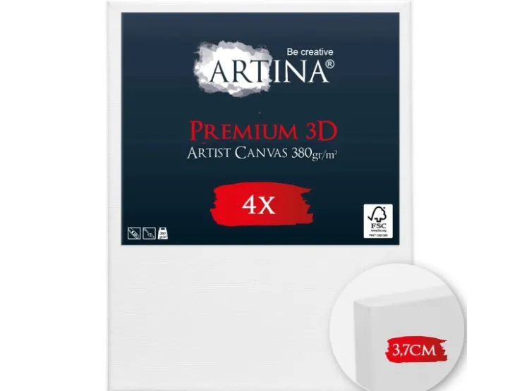 Artina Premium 3D Keilrahmen 30x40cm FSC 4tlg
