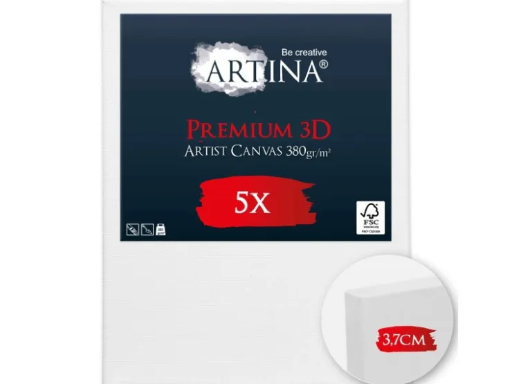 Artina Premium 3D Keilrahmen 40x50cm FSC 5tlg
