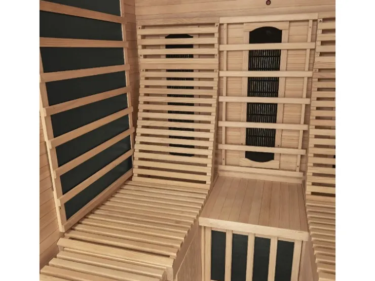 Artsauna Infrarotkabine Helsinki 150 mit Dual Technology Schwarz* Sitzbänke