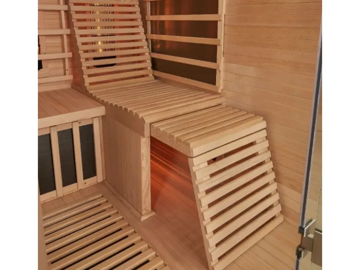 Artsauna Infrarotkabine Helsinki 150 mit Dual Technology Schwarz* Sitzbänke