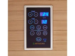 Artsauna Infrarotkabine Helsinki 150 mit Dual Technology Schwarz* Sitzbänke