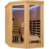 Artsauna Infrarotkabine Wärmekabine Esbjerg mit Triplex Heizsystem und Hemlockholz