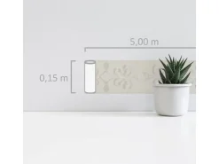 AS-Creation A.S. Création Borte selbstklebend Ornament 5 m x 15 cm Creme-Silber* Klebefolien