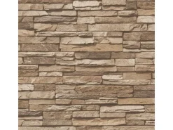 AS-Creation A.S. Création Tapete Stein-Optik Braun und Beige 53 cm x 10,05 m AS-958332