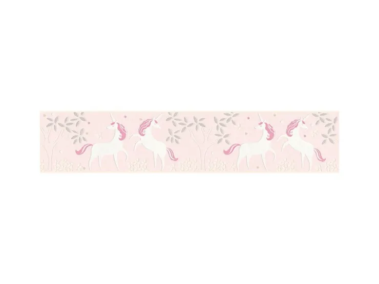 AS-Creation A.S. Création Tapetenbordüre Einhörner Violettrosa und Lila 0,13 x 5 m AS-369903