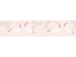 AS-Creation A.S. Création Tapetenbordüre Einhörner Violettrosa und Lila 0,13 x 5 m AS-369903