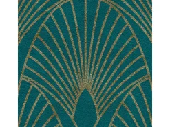 AS-Creation AS Creation Tapete Pop Up Panel Selbstklebend Retro 250 x 52 cm Petrol-Gold FSC®
