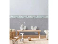 AS-Creation A.S. Creation Vlies-Bordüre Waldtiere 5 m x 0,17 m Grün-Weiß-Braun FSC®* Bordüren