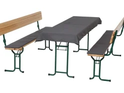 Gardamo Auflagen Festzeltgarnitur 3tlg Bezug Baumwolle-Polyester Grau
