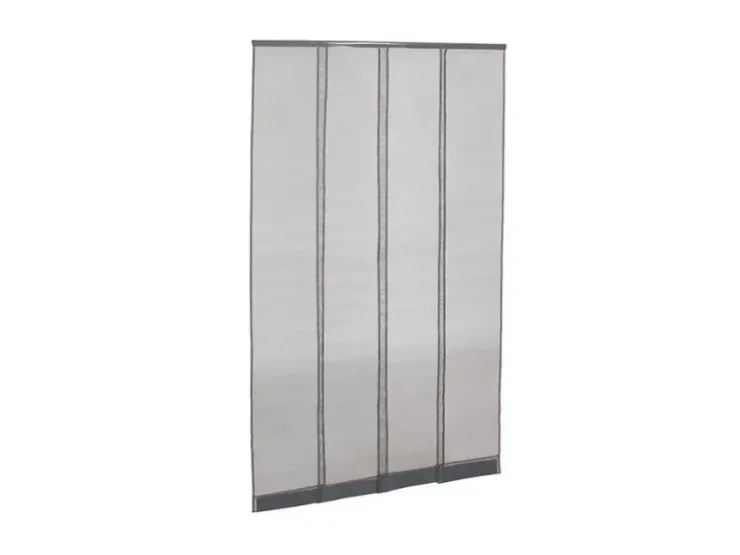 Avosdim Insektenschutz Lamellenvorhang 130cm x 230cm Grau