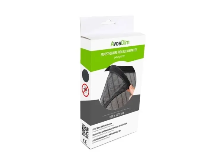 Avosdim Insektenschutz Magnetvorhang 130cm x 215cm Schwarz* Insektenschutz