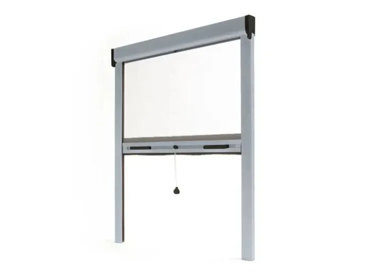 Avosdim Insektenschutzrollo Fenster & Tür Aluminium 150cm x 160cm Silbermetallic* Rollos|Insektenschutz