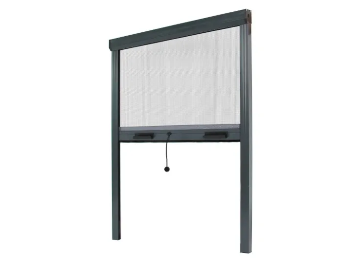 Avosdim Insektenschutzrollo 2er Set Aluminium 80cm x 130cm Anthrazitgrau