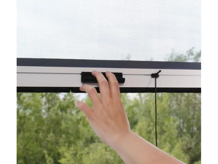 Avosdim Insektenschutzrollo für Fenster Aluminium 100cm x 160cm Weiß* Insektenschutz