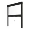 Avosdim Insektenschutzrollo Fenster & Tür Aluminium 125cm x 220cm Schwarz