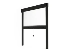 Avosdim Insektenschutzrollo Fenster & Tür Aluminium 125cm x 220cm Schwarz