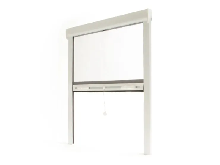 Avosdim Insektenschutzrollo Fenster & Tür Aluminium 150cm x 220cm Weiß