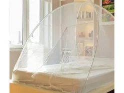 Avosdim Insektenschutzzelt mit Pop-Up Reißverschluss 180cm x 200cm Weiß* Insektenschutz