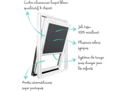 Avosdim Verdunkelungsrollo Weiber Rahmen Für Velux MK06 Anthrazitgraues