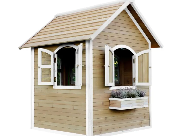 AXI Julia Spielhaus Braun - Weiß 151 x 137 x 175 cm* Weißlacke