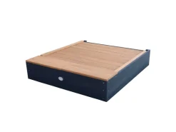 AXI Sandkasten Mandy Stauraum und Deckel Anthr. Braun 90 cm x 74 cm x 100 cm* Sitzbänke