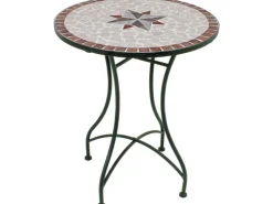 Garden Pleasure Balkon-Sitzgruppe Amarillo Mosaik Braun-Grau-Rot-Beige 3-tlg.* Mosaik