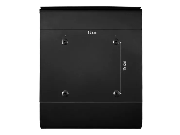 Banjado Design Briefkasten Schwarz Pulverbeschichtet 39x47x14cm 2 Schlüssel Mit Zeitungsfach Motiv Florale Tapete* Tapezierzubehör