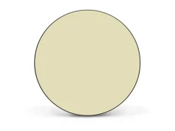 Banjado Magnettafel Rund Größe 47cm Magnetwand Schwarz Aus Metall Magnetpinnwand Pinnwand Motiv Beige