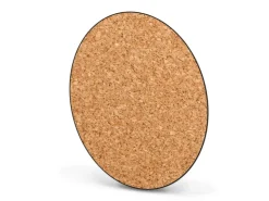 Banjado Magnettafel Rund Größe 47cm Magnetwand Schwarz Aus Metall Magnetpinnwand Pinnwand Motiv Kork* Pinnwände