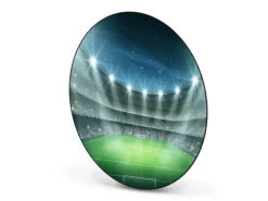 Banjado Magnettafel Rund Größe 47cm Magnetwand Schwarz Aus Metall Magnetpinnwand Pinnwand Motiv Arena* Pinnwände