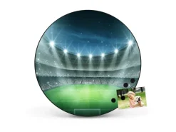 Banjado Magnettafel Rund Größe 47cm Magnetwand Schwarz Aus Metall Magnetpinnwand Pinnwand Motiv Arena* Pinnwände