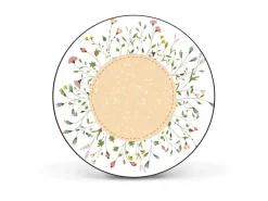 Banjado Magnettafel Rund Größe 47cm Magnetwand Schwarz Aus Metall Magnetpinnwand Pinnwand Motiv Hibiskus Kreis