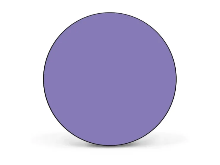 Banjado Magnettafel Rund Größe 47cm Magnetwand Schwarz Aus Metall Magnetpinnwand Pinnwand Motiv Lavendel