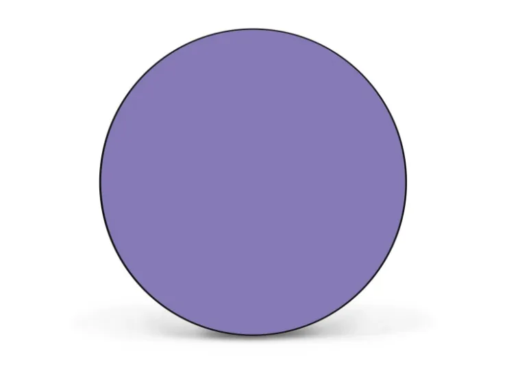 Banjado Magnettafel Rund Größe 47cm Magnetwand Schwarz Aus Metall Magnetpinnwand Pinnwand Motiv Lavendel