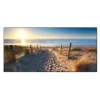 Banjado Magnettafel 78x37cm Magnetwand Schwarz Aus Metall Magnetpinnwand Pinnwand Inkl. 4 Magnete Motiv Nordseestrand* Pinnwände