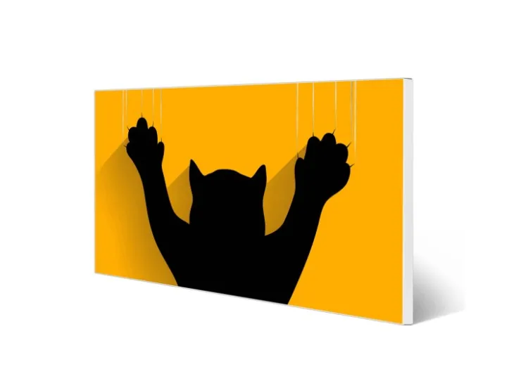 Banjado Magnettafel 78x37cm Magnetwand Weiß Aus Metall Magnetpinnwand Pinnwand Inkl. 4 Magnete Motiv Scratch* Pinnwände