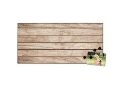 Banjado Magnettafel 78x37cm Magnetwand Schwarz Aus Metall Magnetpinnwand Pinnwand Inkl. 4 Magnete Motiv Blasse Holzlatten* Schweberegale