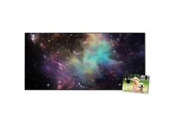 Banjado Magnettafel 78x37cm Magnetwand Schwarz Aus Metall Magnetpinnwand Pinnwand Inkl. 4 Magnete Motiv Im Weltall 2* Pinnwände