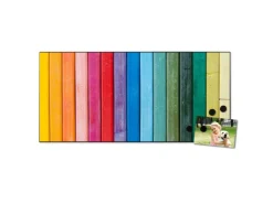 Banjado Magnettafel 78x37cm Magnetwand Schwarz Aus Metall Magnetpinnwand Pinnwand Inkl. 4 Magnete Motiv Regenbogenfarben* Pinnwände