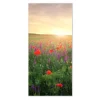 Banjado Magnettafel 37x78cm Magnetwand Weiß Aus Metall Magnetpinnwand Pinnwand Inkl. 4 Magnete Motiv Sommerfeld* Pinnwände