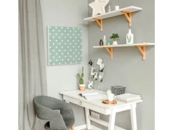 Banjado Magnettafel 50x50cm Magnetwand Weiß Aus Metall Magnetpinnwand Pinnwand Inkl. 4 Magnete Motiv Muster Herzen* Pinnwände