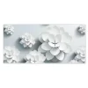 Banjado Magnettafel 78x37cm Magnetwand Weiß Aus Metall Magnetpinnwand Pinnwand Inkl. 4 Magnete Motiv Papier Lotus