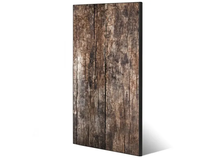 Banjado Magnettafel 37x78cm Magnetwand Schwarz Aus Metall Magnetpinnwand Pinnwand Inkl. 4 Magnete Motiv Altes Holz* Wanddekoration|Pinnwände