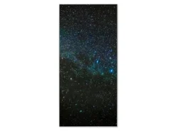 Banjado Magnettafel 37x78cm Magnetwand Silber Aus Metall Magnetpinnwand Pinnwand Inkl. 4 Magnete Motiv Nachthimmel* Pinnwände
